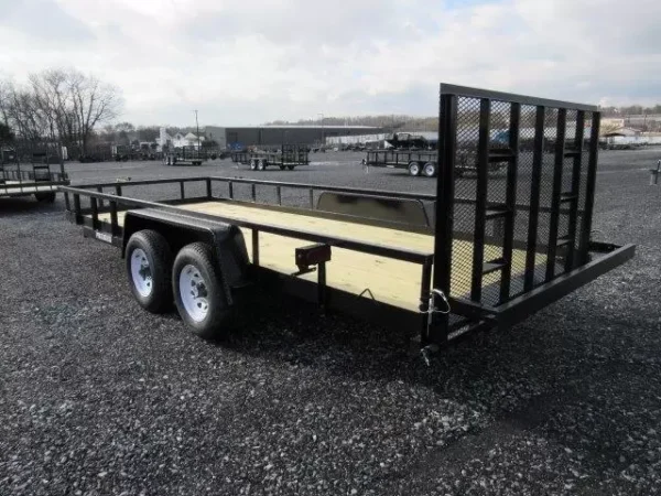 Premier 7 x 24 Landscape Utility Trailer – Rear Ramp Gate - Image 4