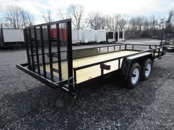 Premier 7 x 24 Landscape Utility Trailer – Rear Ramp Gate - Image 5