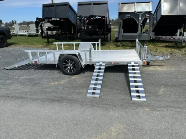 Sport Haven 7×12 Aluminum Utility Trailer – Side ATV Ramps - Image 6