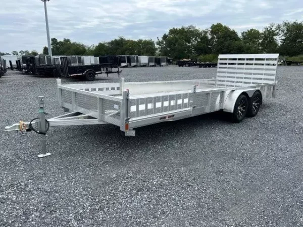 Sport Haven 7×20 Aluminum Utility Trailer ATV Ramps - Image 2