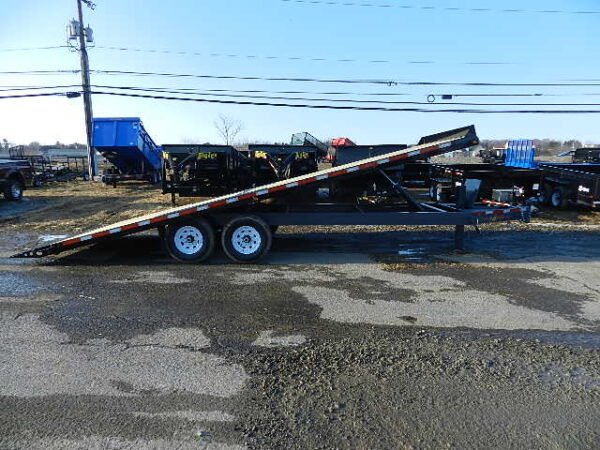 BWise 8 x 22 Deckover Equipment Trailer Power Tilt