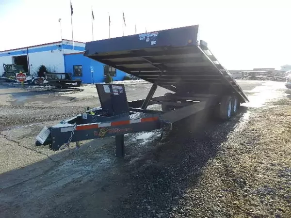 BWise 8 x 22 Deckover Equipment Trailer Power Tilt - Image 7