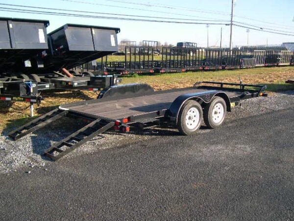 Big Tex 7 x 16 Open Car Trailer – Removable Fenders - Image 3