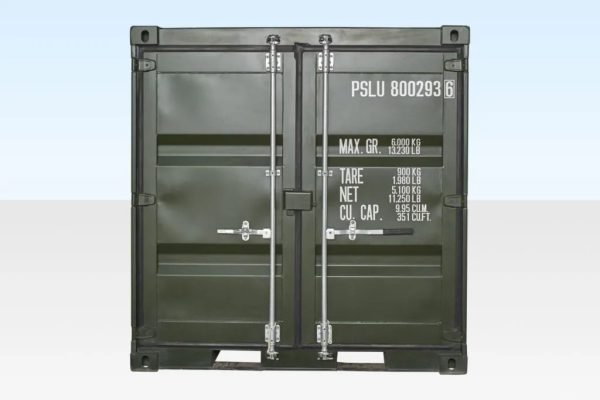 8ft one trip shipping container green (ral 6007) 8ft one trip shipping container green (ral 6007)